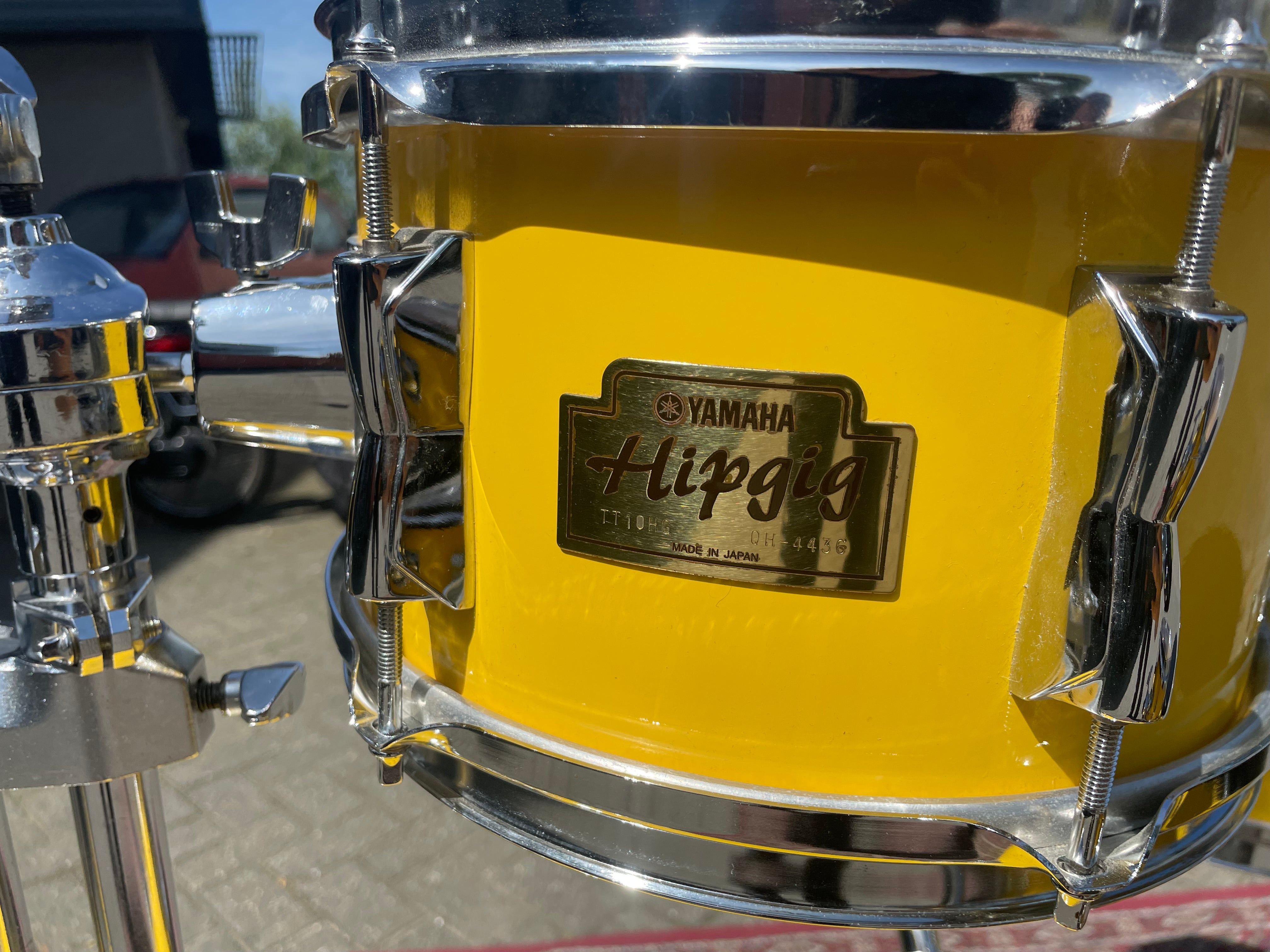 Yamaha - Hipgig MKI – Yellow Drum Kit – Vintage Rare Compact Drum Set - Inc. Cases