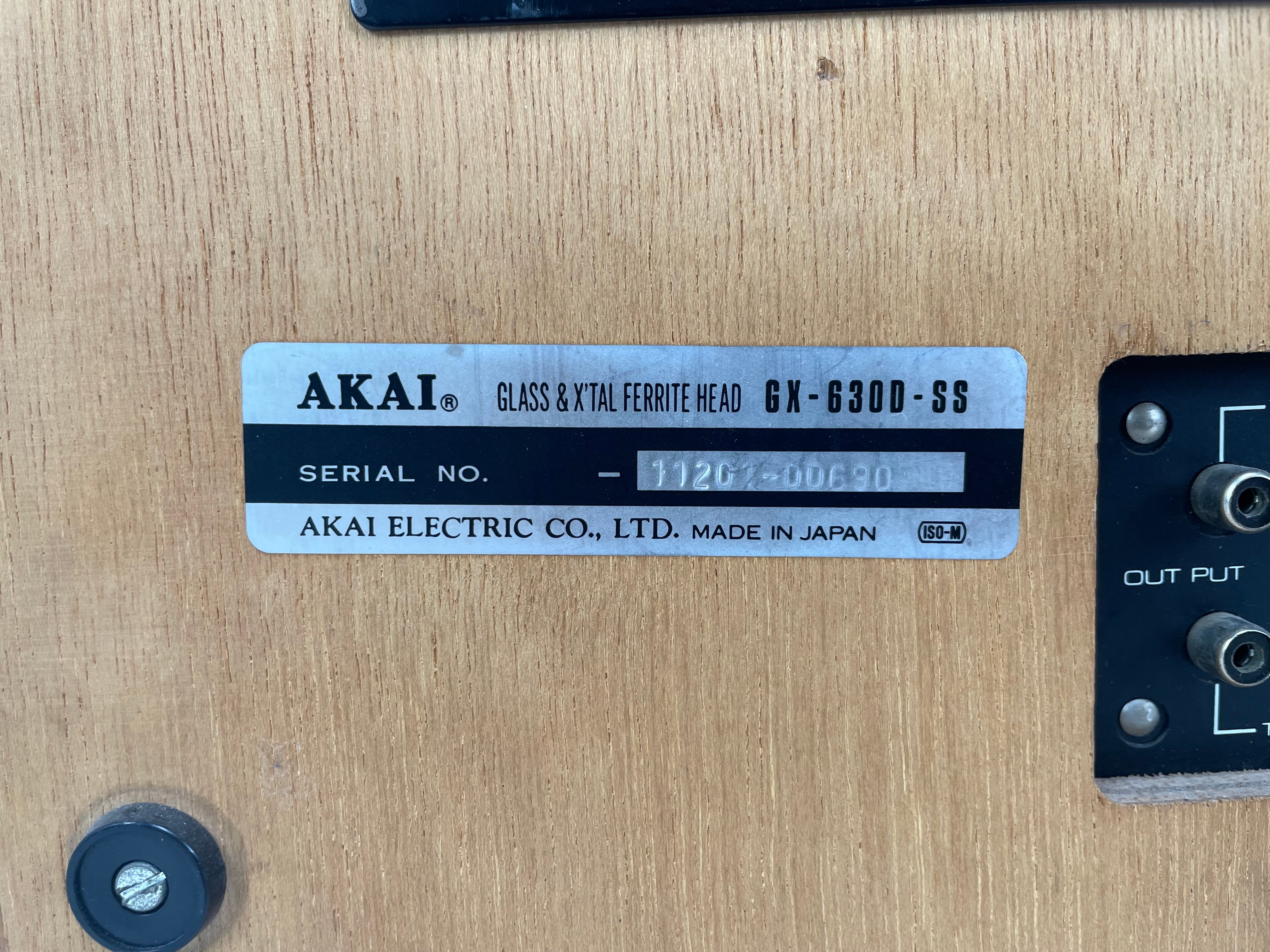 Akai - 630DD-SS - Reel-to-Reel Recorder - 3-Head - Direct Drive - Serviced (Cleaned/New Lamps)