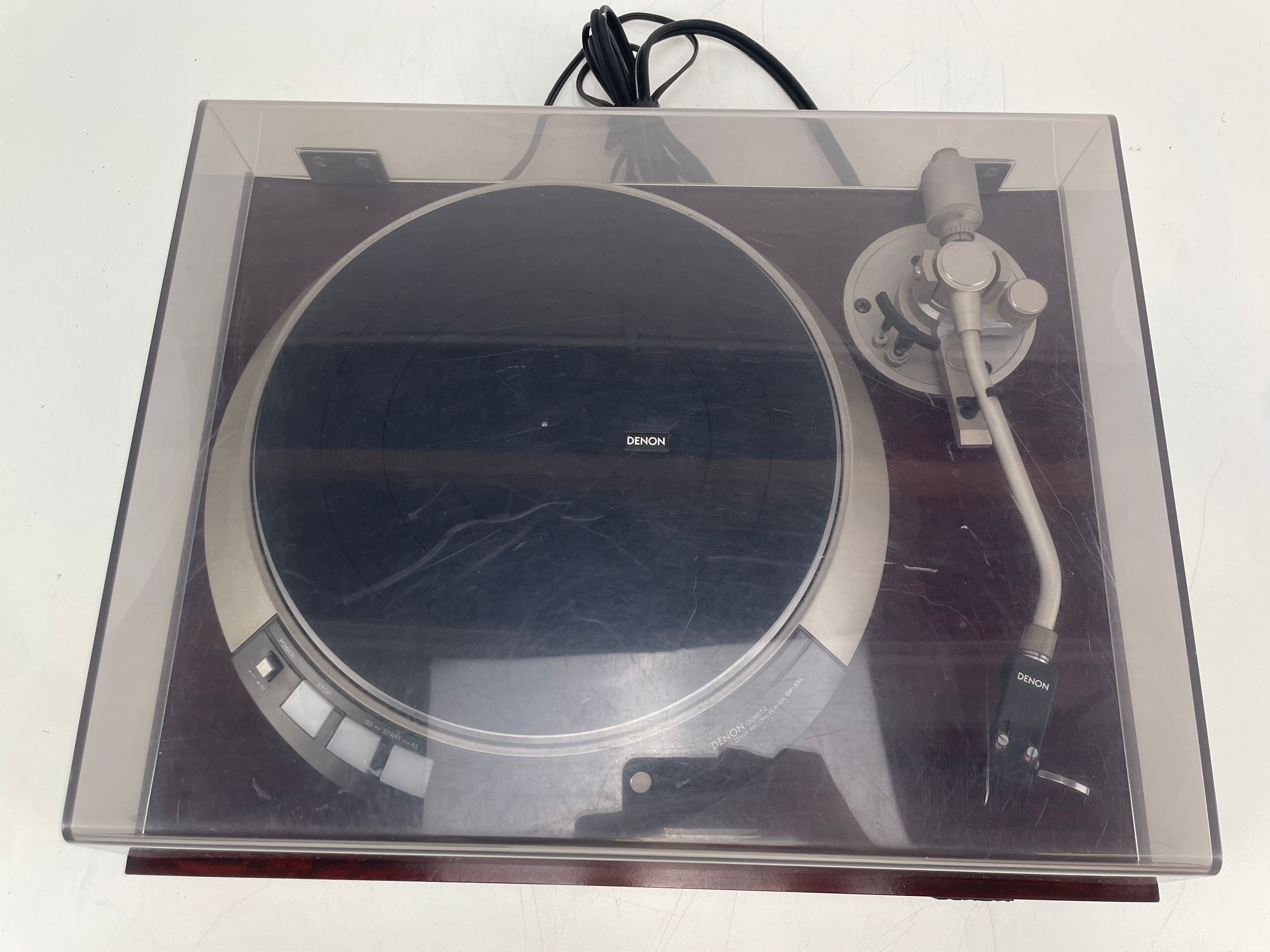 Denon - DP-55L - Quartz Direct Drive Turntable – ⚠ 110V ⚠ – Pickering UV-15 - Serviced (Repaired)