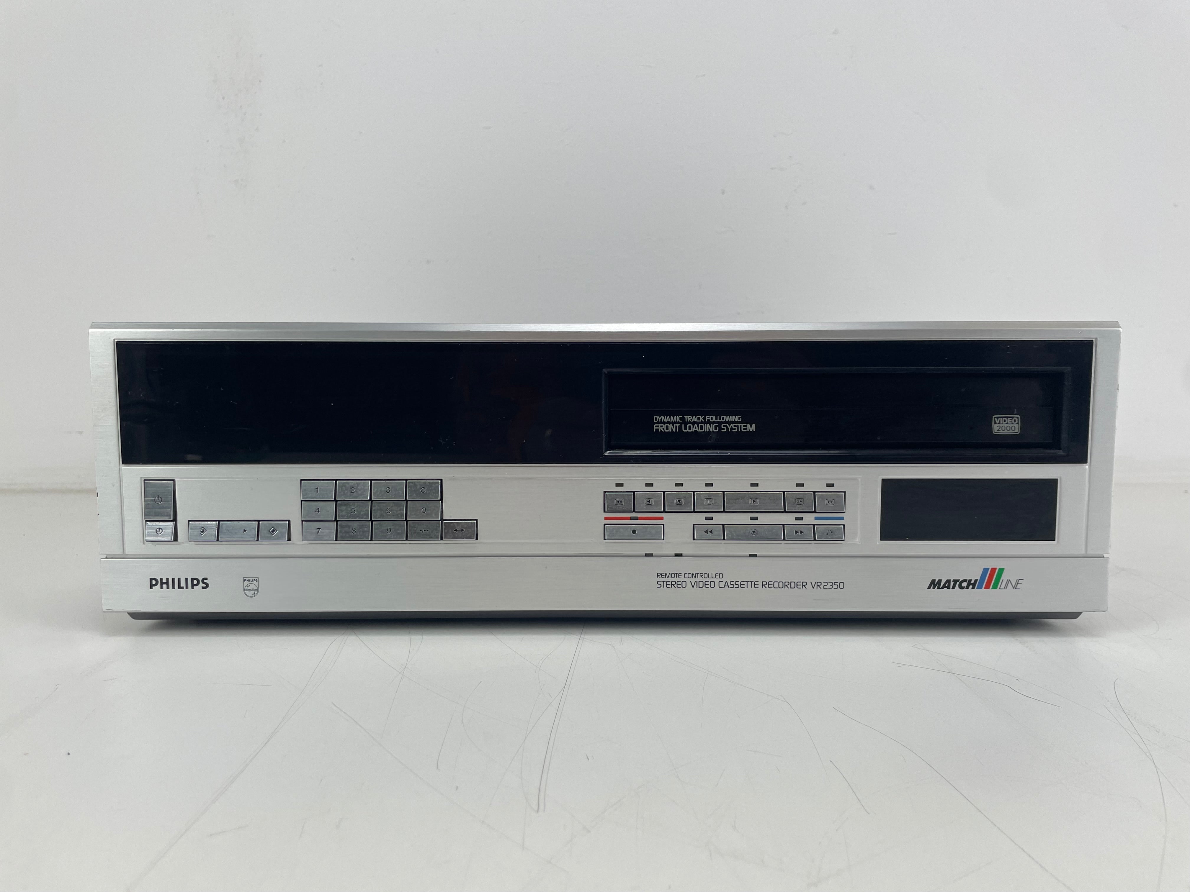 Philips - VR2350/00 - Stereo Video Cassette Recorder - Video2000 - Serviced (Repaired)