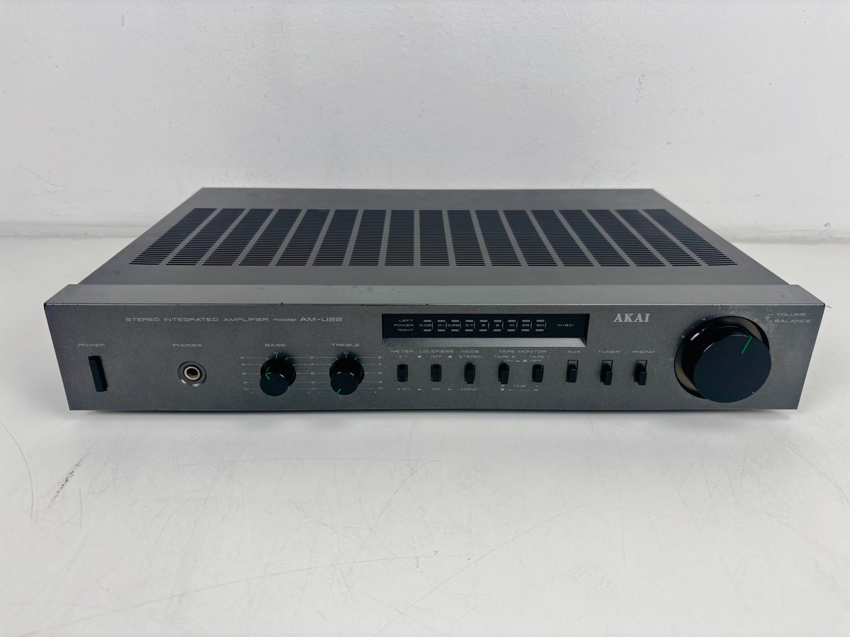 Akai - AM-U22 - Stereo Integrated Amplifier - 2 x 25W - Phono Input - Black