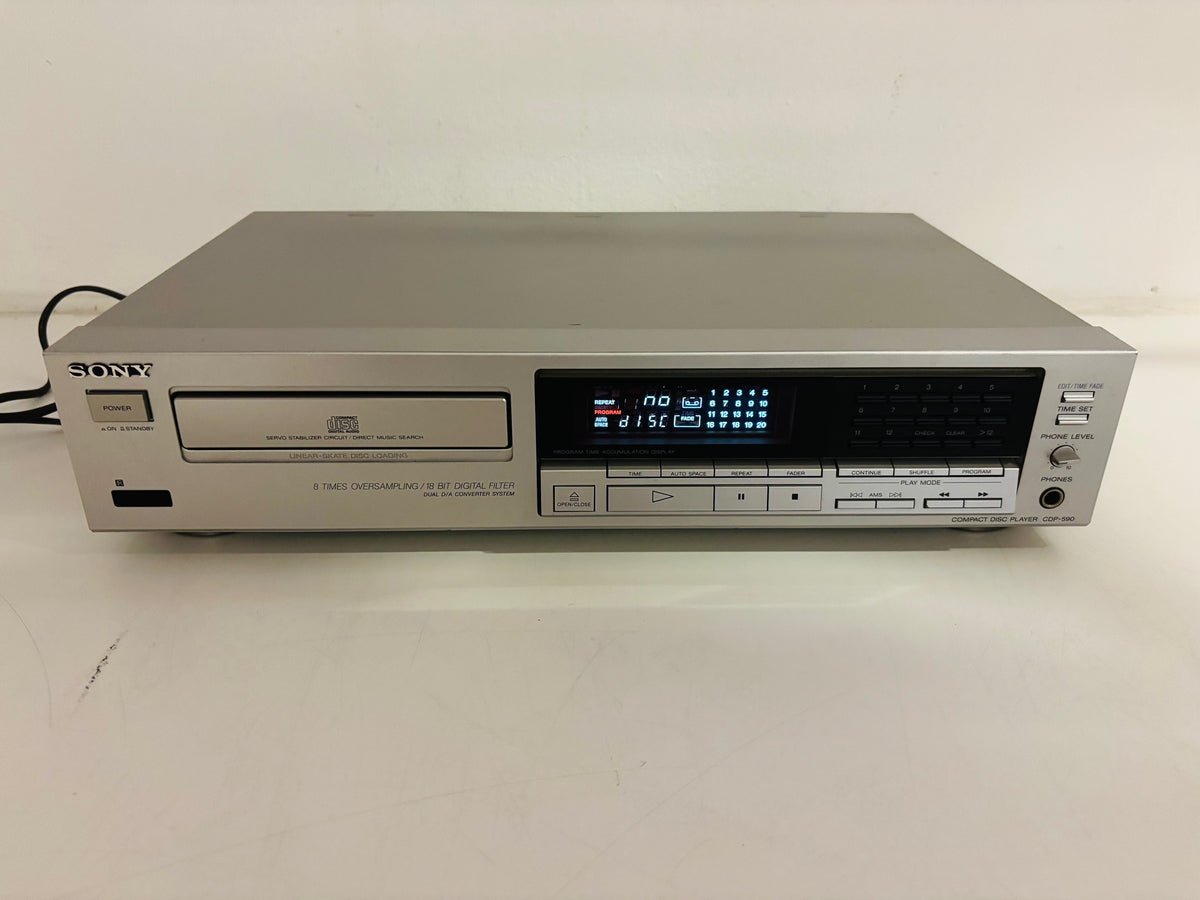 Sony CDP-590 - Vintage Stereo Compact Disc Player - 18-Bit DAC