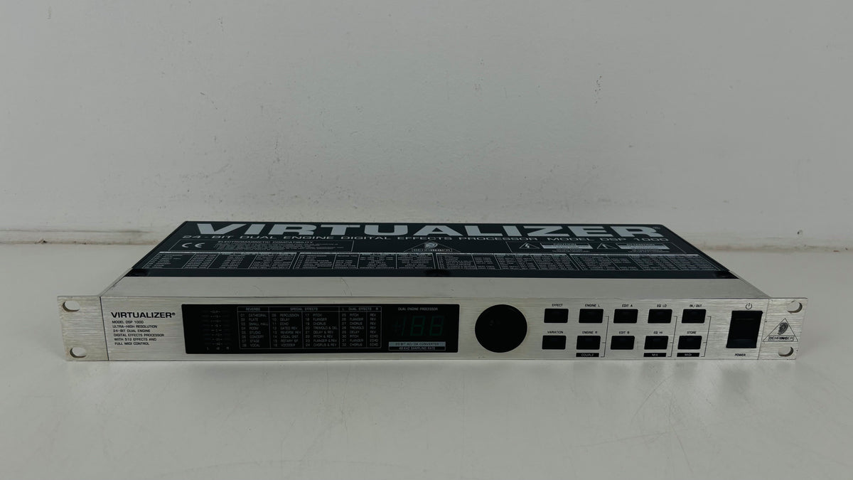 Behringer Virtualizer DSP1000 - Digital Multi-Effects Processor - 24-Bit - No PSU