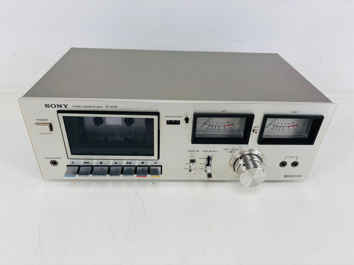 Sony TC-K1A - Vintage Stereo Cassette Deck - Cassette Tape Recorder