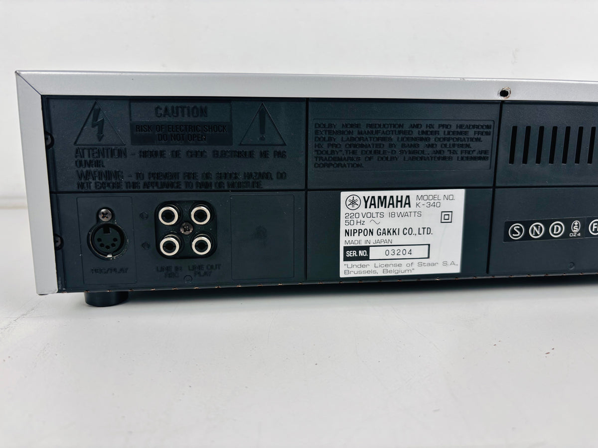 Yamaha - K-340 - Vintage Stereo Cassette Deck - Dolby B/C - HX Pro