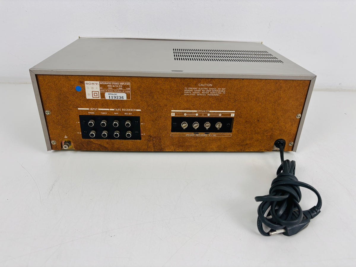 Sony - TA-212 - Vintage Stereo Integrated Amplifier - Phono Input