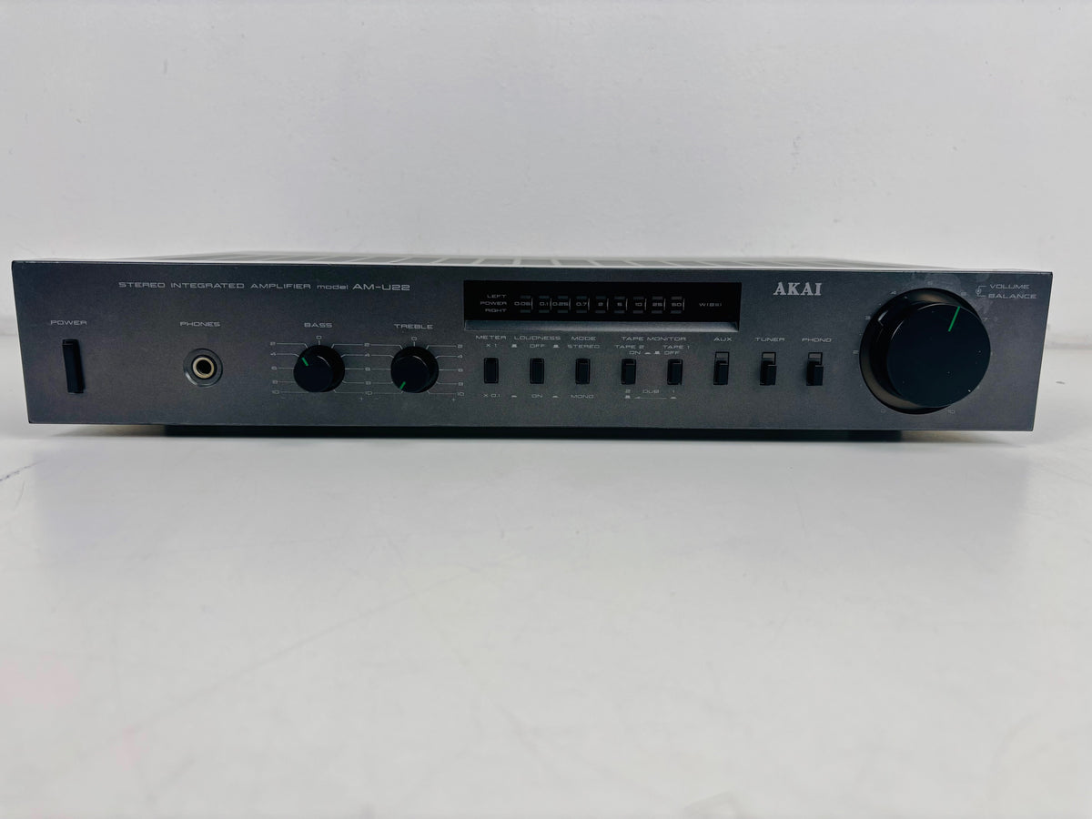 Akai - AM-U22 - Stereo Integrated Amplifier - 2 x 25W - Phono Input - Black