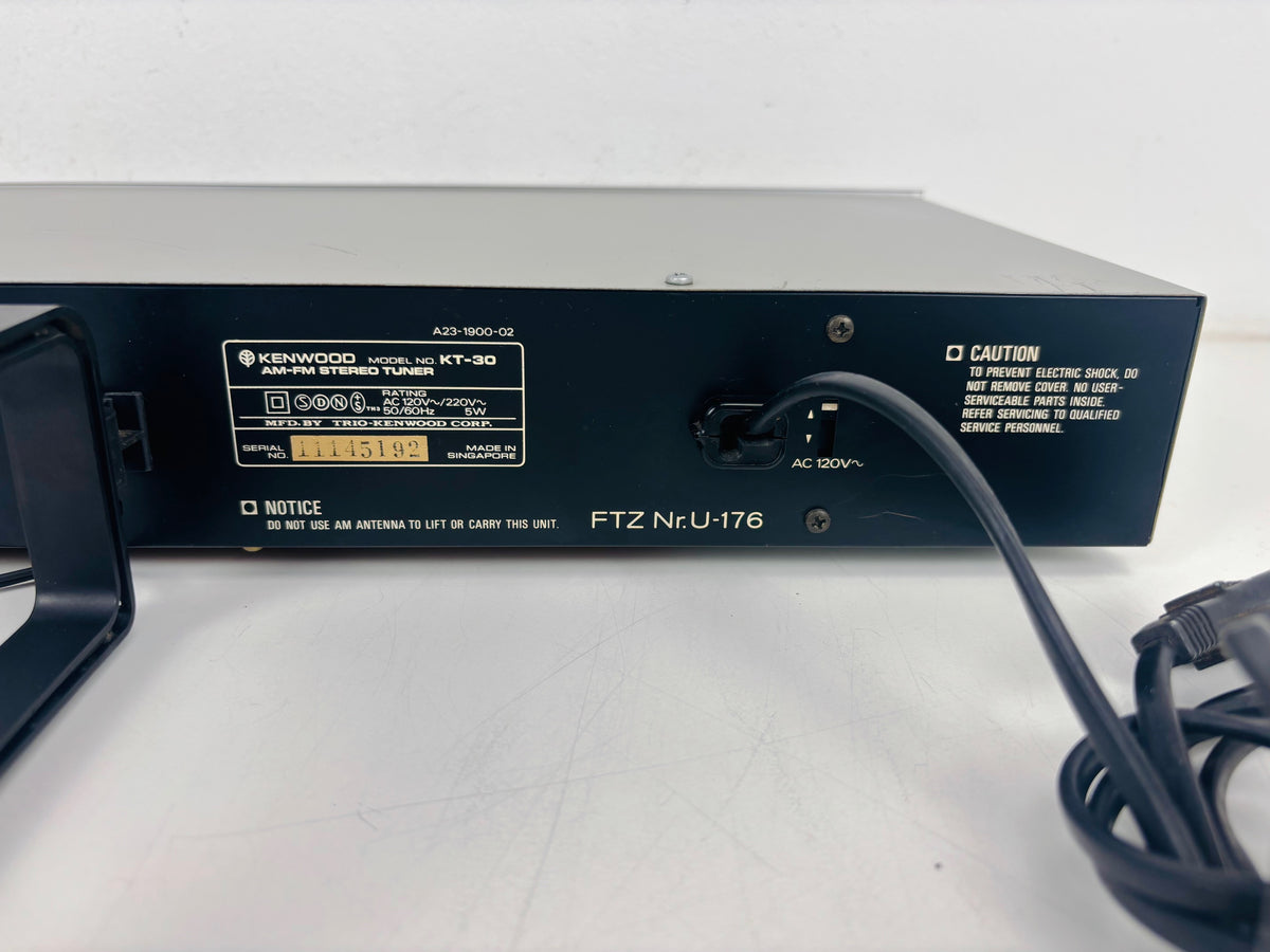 Kenwood - KT-30 - AM/FM Stereo Tuner - Analogue Radio Tuner - LED Tuning Indicator