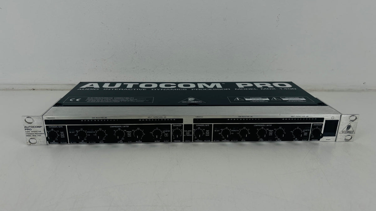 Behringer AUTOCOM PRO MDX1400 - 2-Channel Compressor / Expander / Gate - No PSU