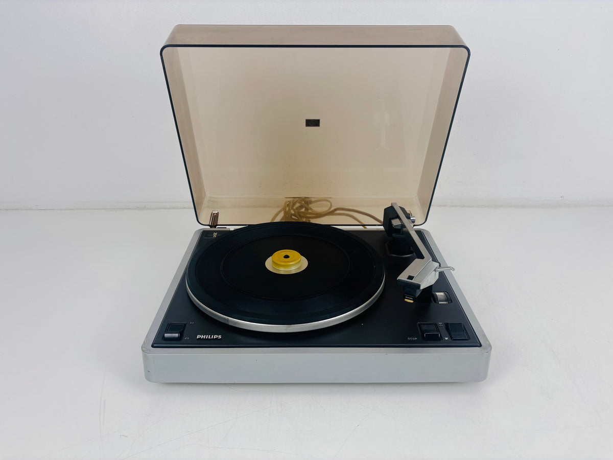 Philips - GA 207 - Vintage Belt-Drive Stereo Turntable - 33/45 RPM - Semi-Automatic - Automatic Tonearm Return