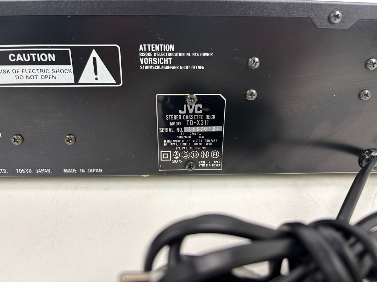 JVC TD-X311 - Vintage Stereo Cassette Deck - Dolby B/C (serviced)