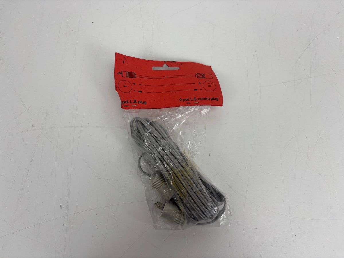 Vintage Speaker Extension Cable - 5m - 2-Pin DIN - Original Packaging