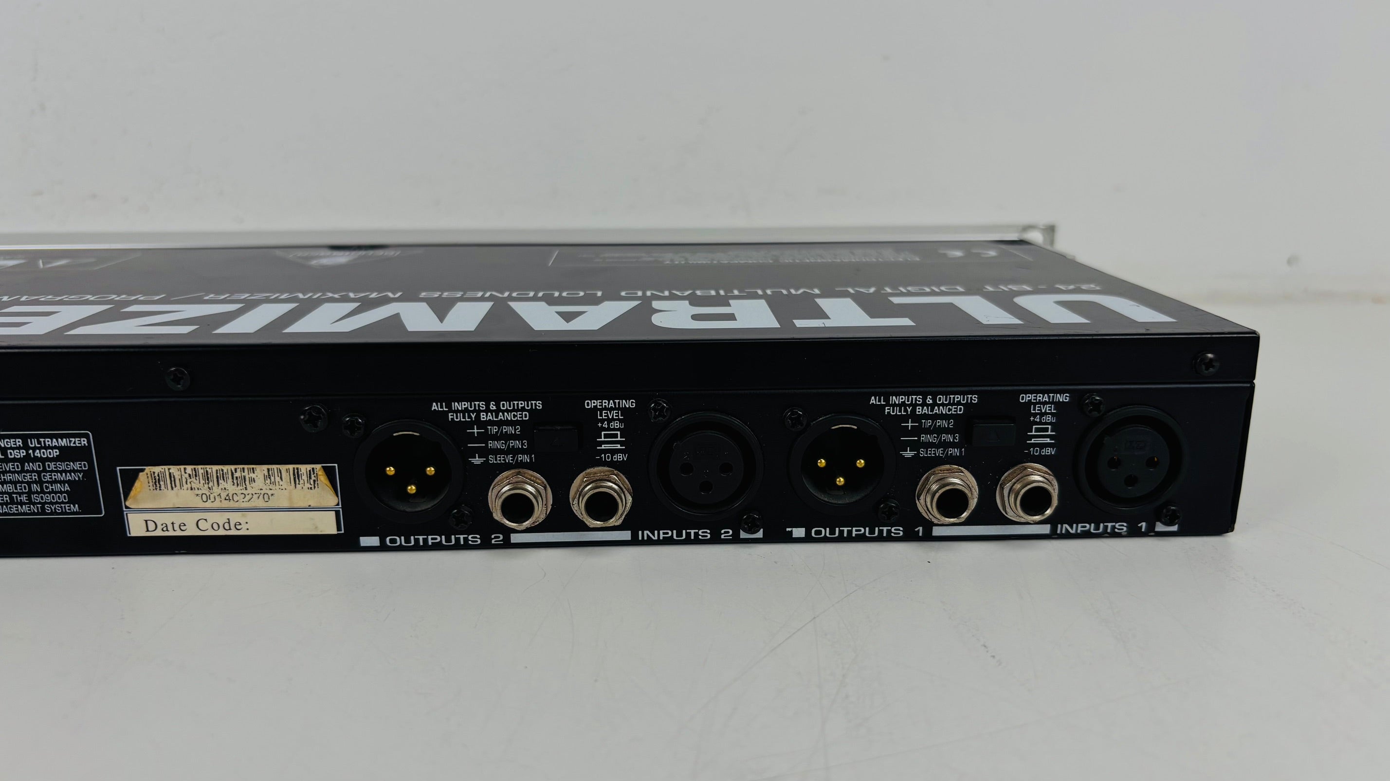 Behringer Ultramizer Pro DSP 1400P - Pro Audio - Signal Processor - No PSU