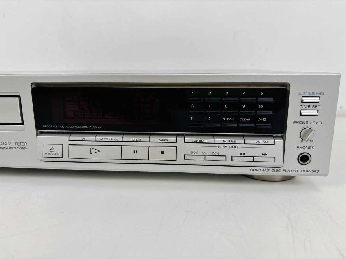 Sony CDP-590 - Vintage Stereo Compact Disc Player - 18-Bit DAC