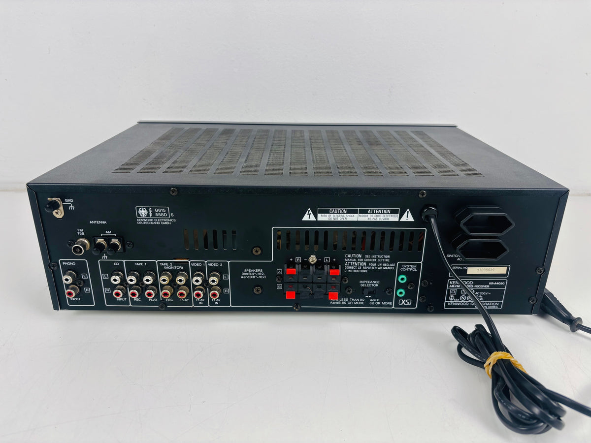 Kenwood - KR-A4050 - Stereo AM/FM Receiver - 2 x 55W - RDS - Phono Input - Speaker A/B