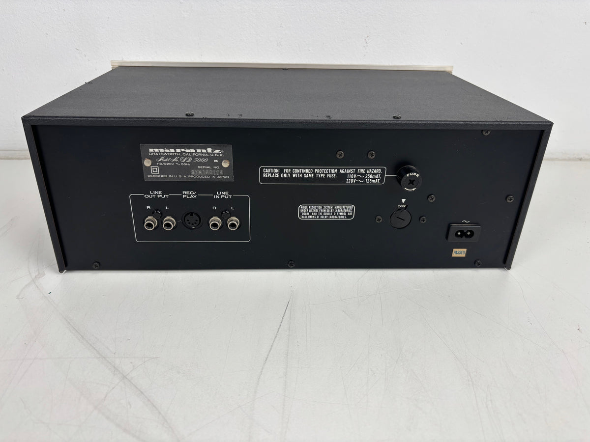 Marantz SD3000 - Vintage Stereo Cassette Deck - Dolby B (Serviced)