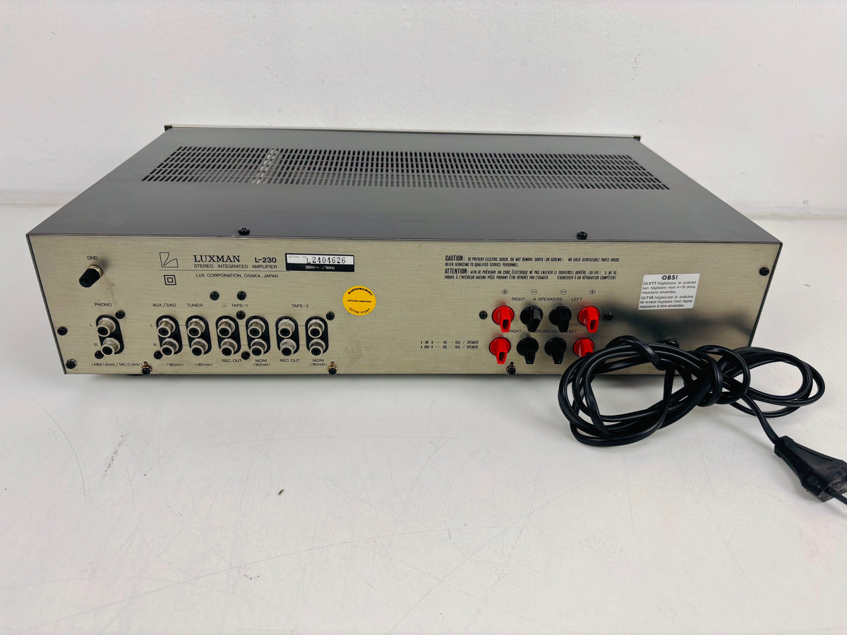 Luxman L-230 - Vintage Stereo Integrated Amplifier - 63W per Channel