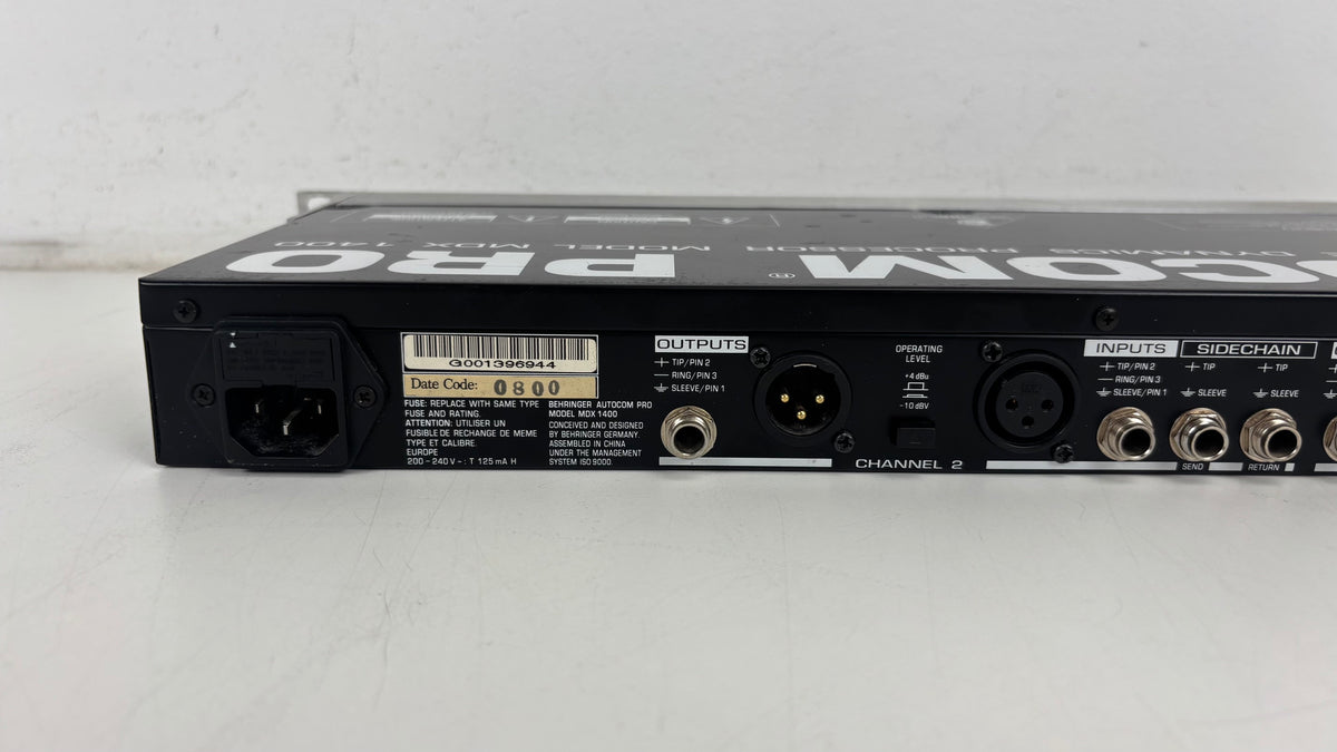 Behringer Autocom Pro - MDX 1400 - No PSU - Compressor/Limiter/Expander/Gate