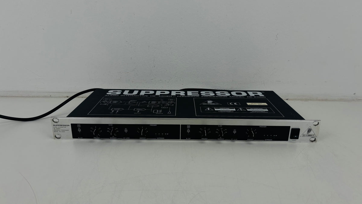 Behringer DE2000 - 2-Channel De-Esser / Feedback Suppressor - Rackmount - No PSU