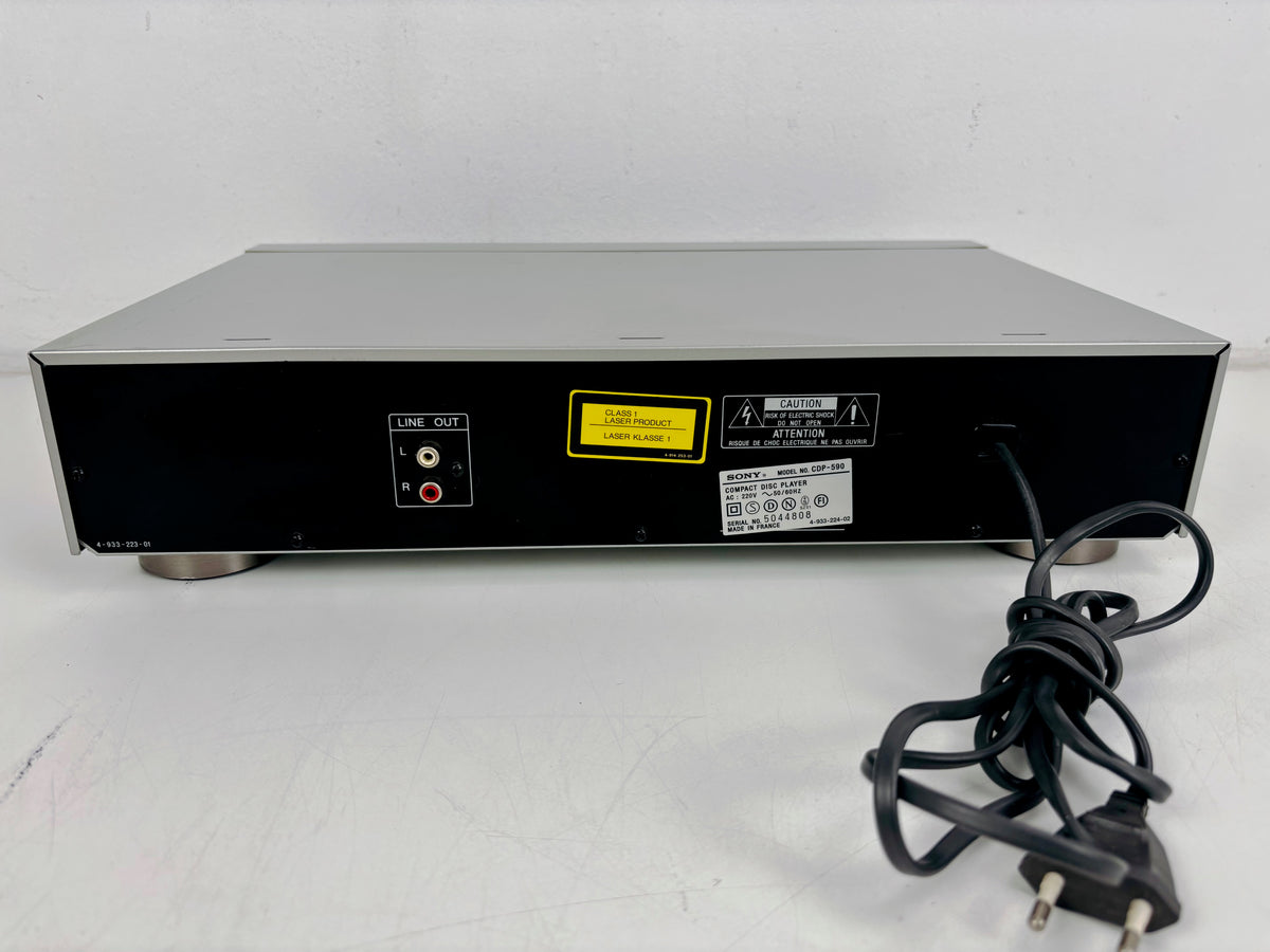 Sony CDP-590 - Vintage Stereo Compact Disc Player - 18-Bit DAC