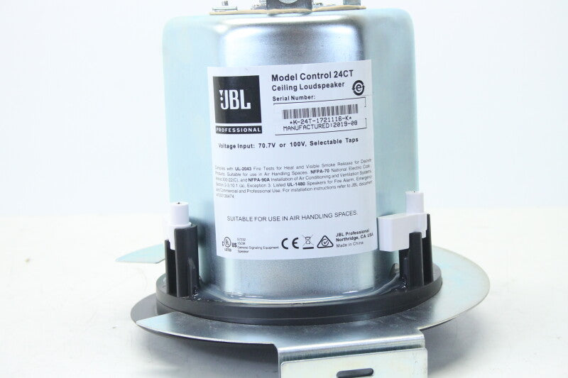 JBL Control 24CT-BK - Single Black Background/Foreground Ceiling Speaker