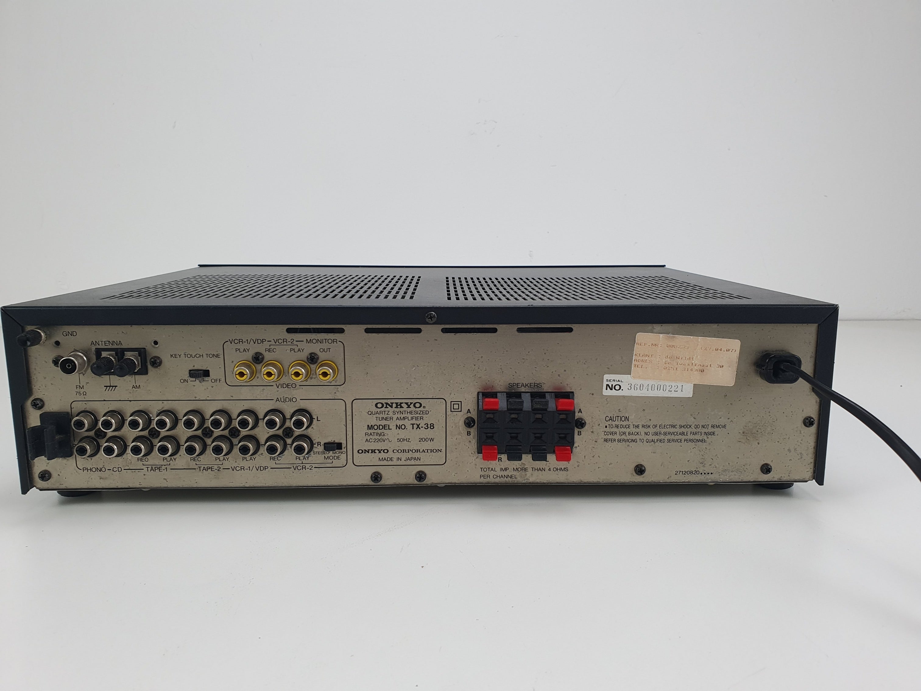 Onkyo TX-38 Synthesized Tuner/amplifier - Fully serviced