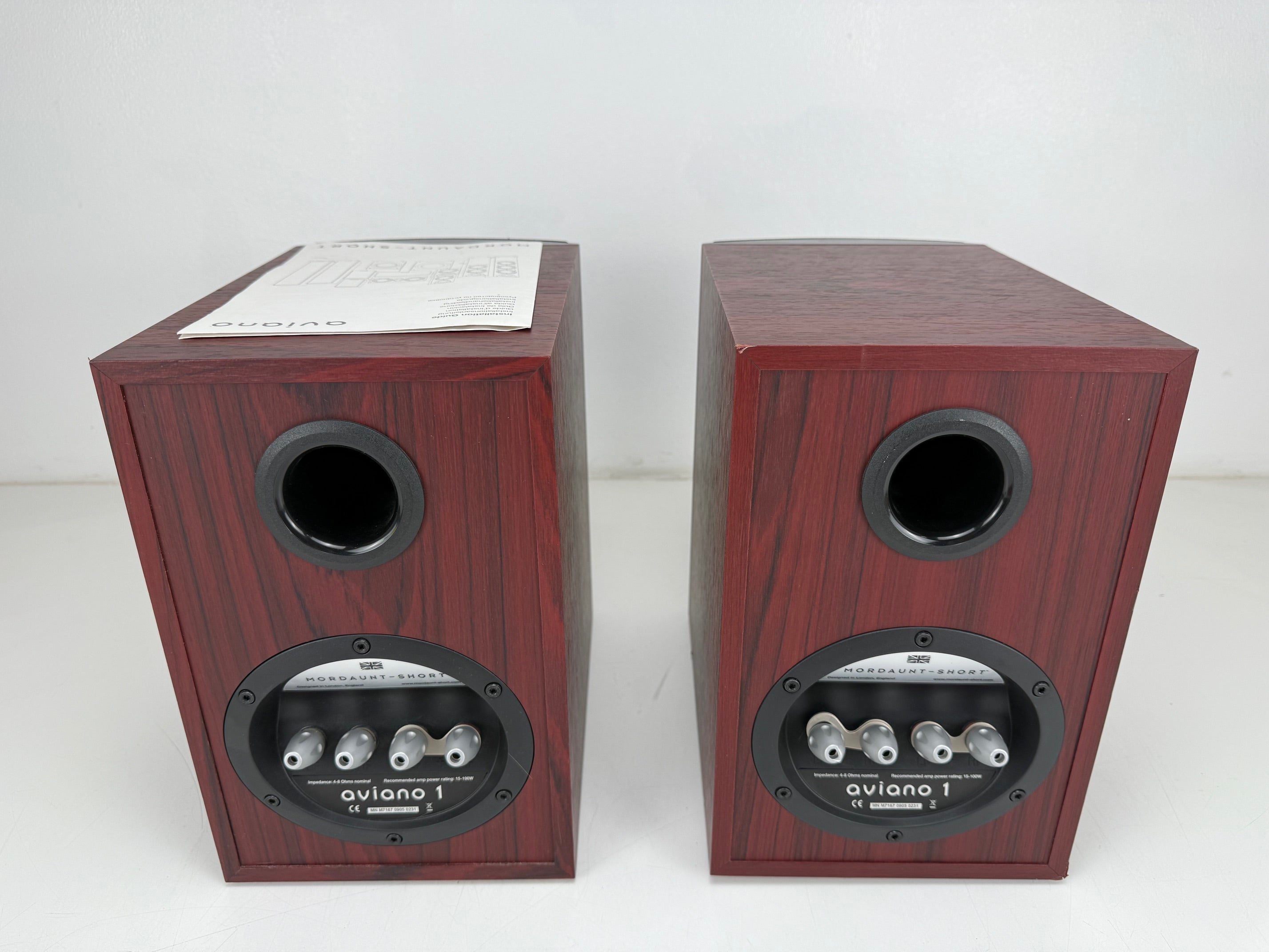 Mordaunt-Short AVIANO 1 Speaker Set - Matching Pair -  With Manual