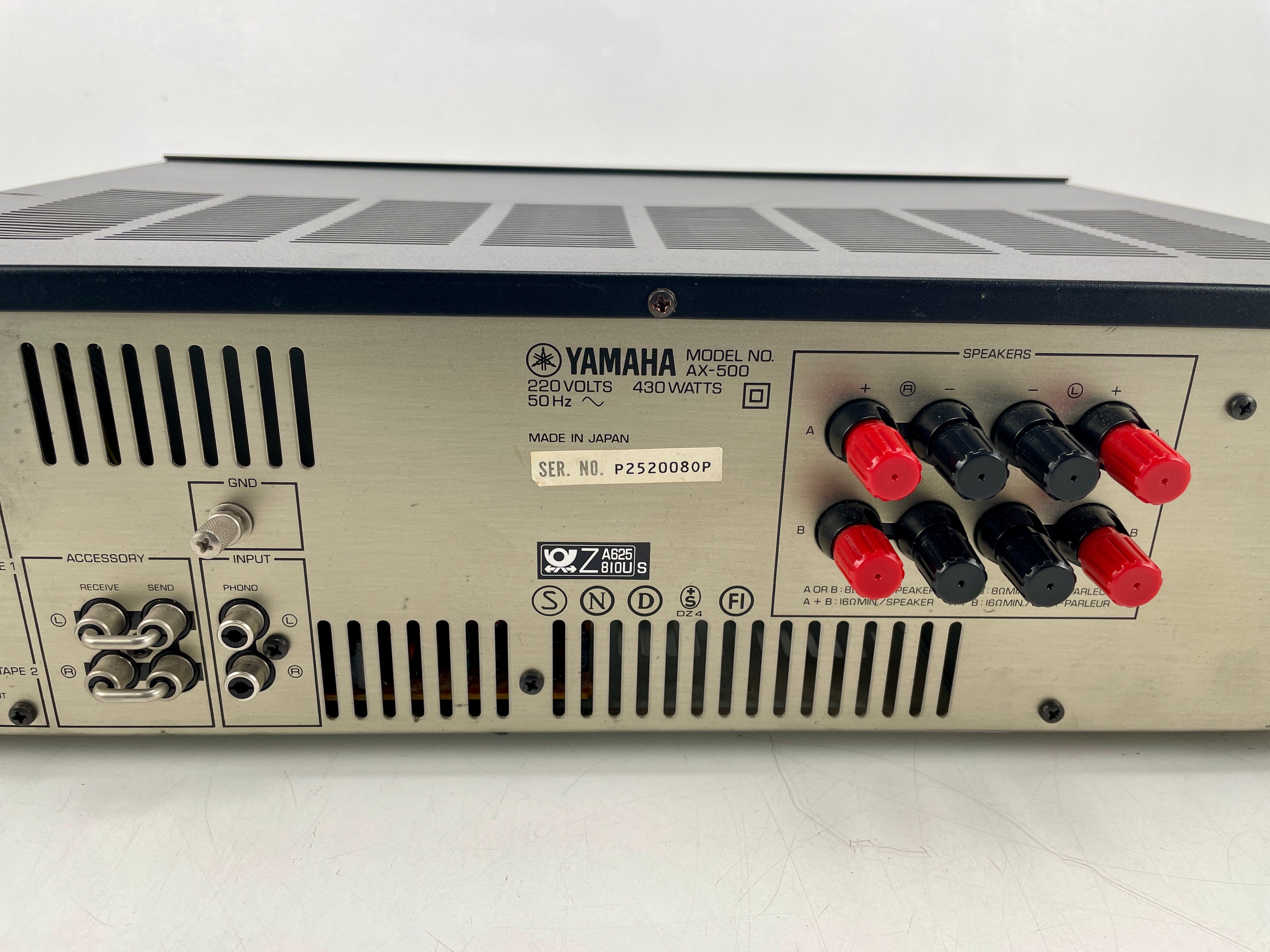 Yamaha AX-500 Stereo Amplifier - Serviced/Recapped