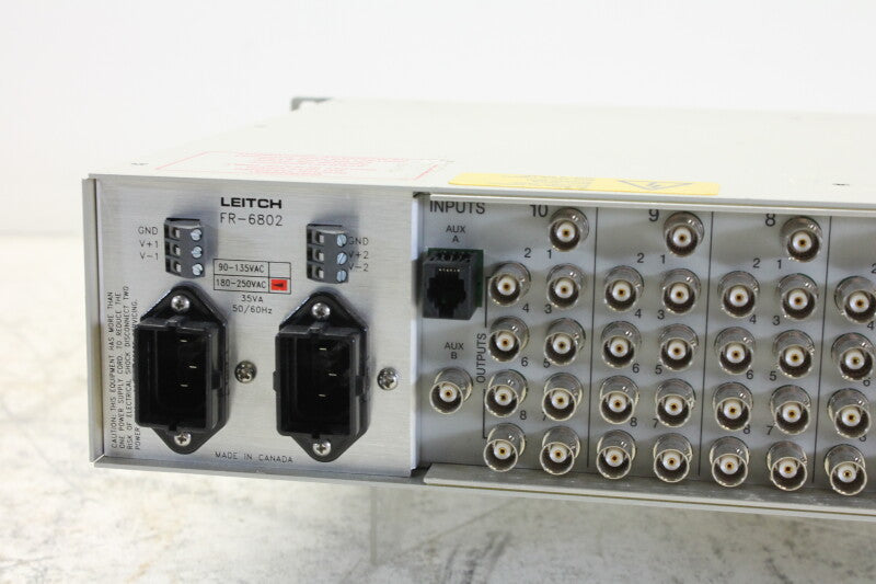 Leitch FR-6802 Digital Glue mounting frame with 2 power supplies