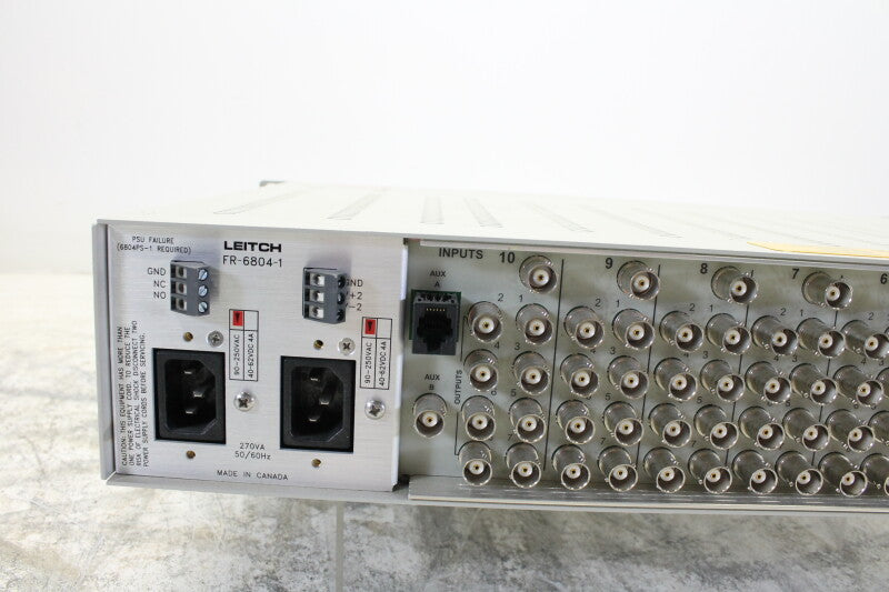 Leitch FR-6804-1 Digital Glue mounting frame with 2 power supplies