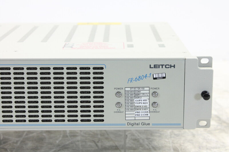 Leitch FR-6804-1 Digital Glue mounting frame with no power supply