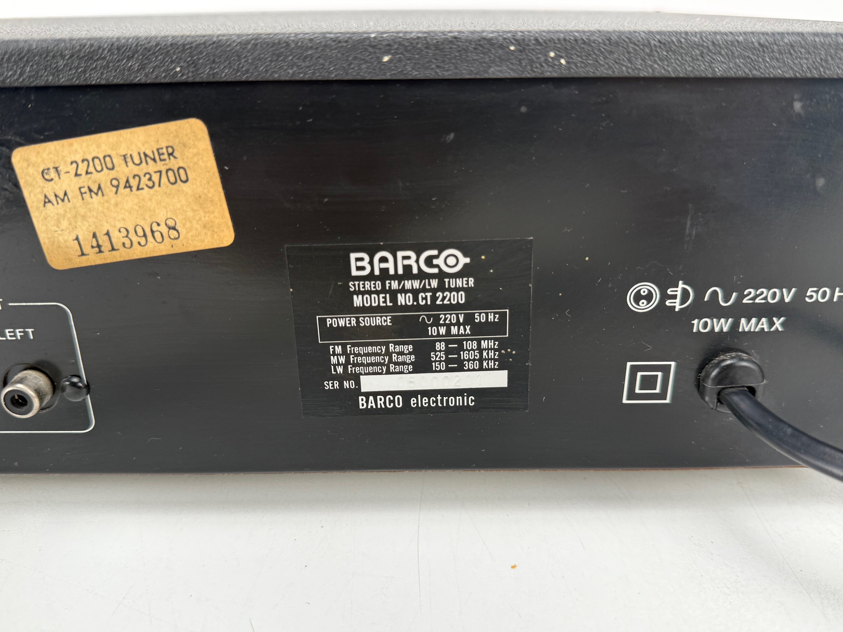 Barco CT-2200 MW LW FM MPX Stereo Tuner
