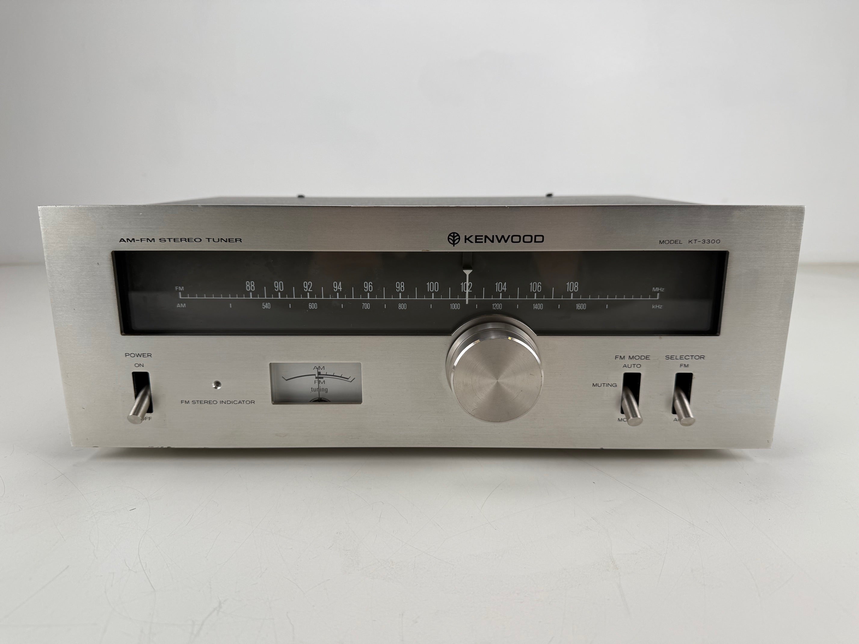Kenwood KT - 3300 AM-FM Stereo Tuner - Fully Working