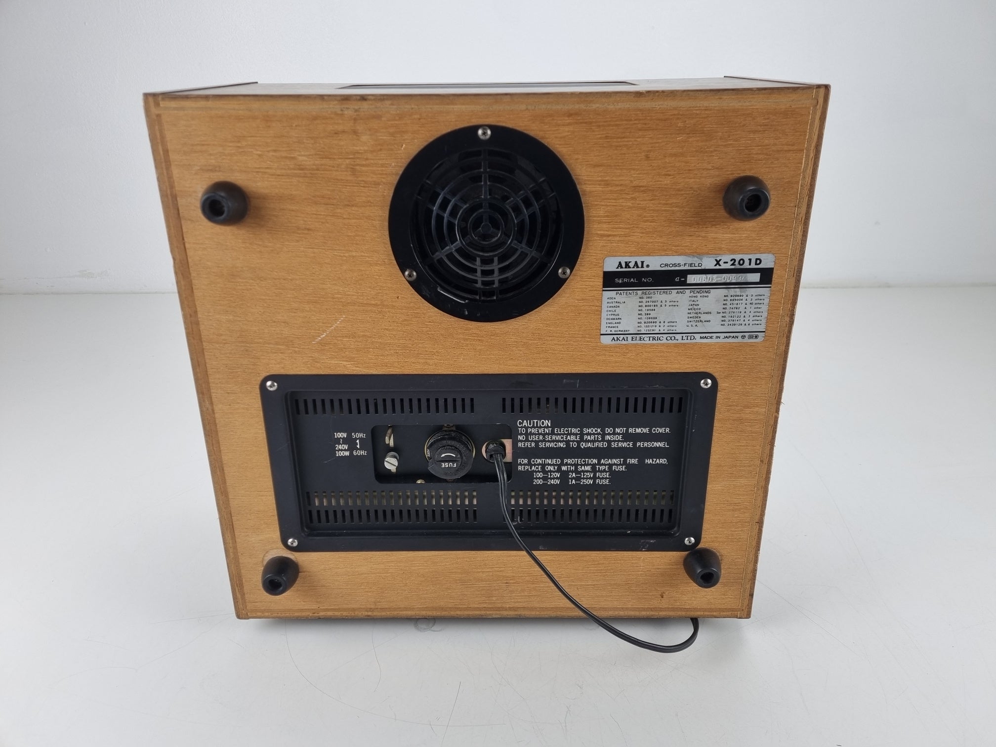 Akai X-201D - 1/4'' bandrecorder - 4 sporen 2 kanalen - Met deksel