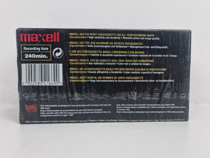 Maxell E-240 VX - High Quality Grade Exceptional Durability