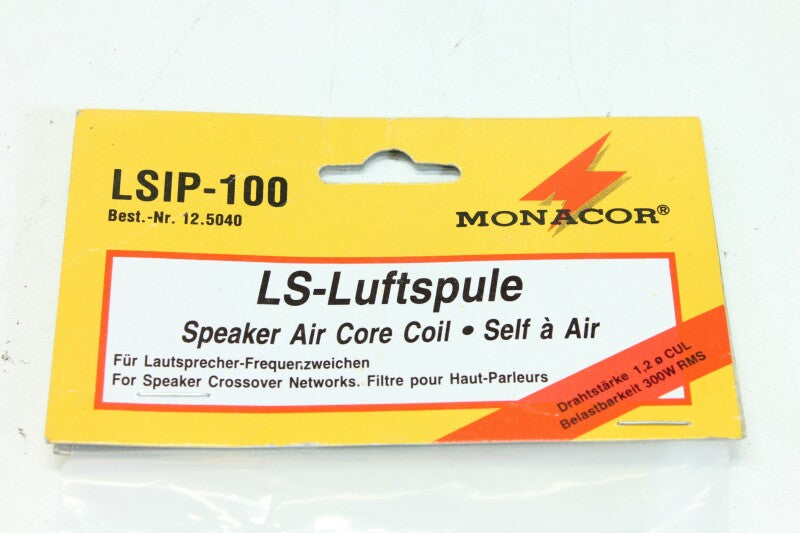 Monacor LSIP-100 Speaker Air Core Coil - NOS (No.1)