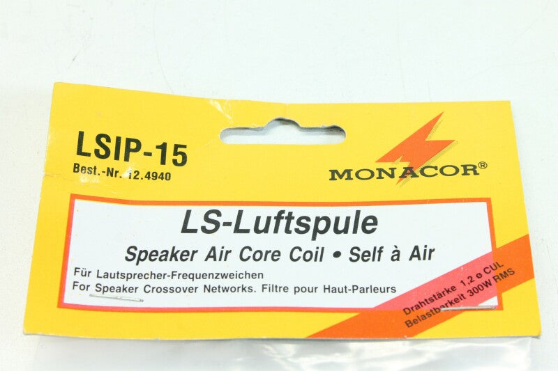 Monacor LSIP-15 Speaker Air Core Coil - NOS (No.2)