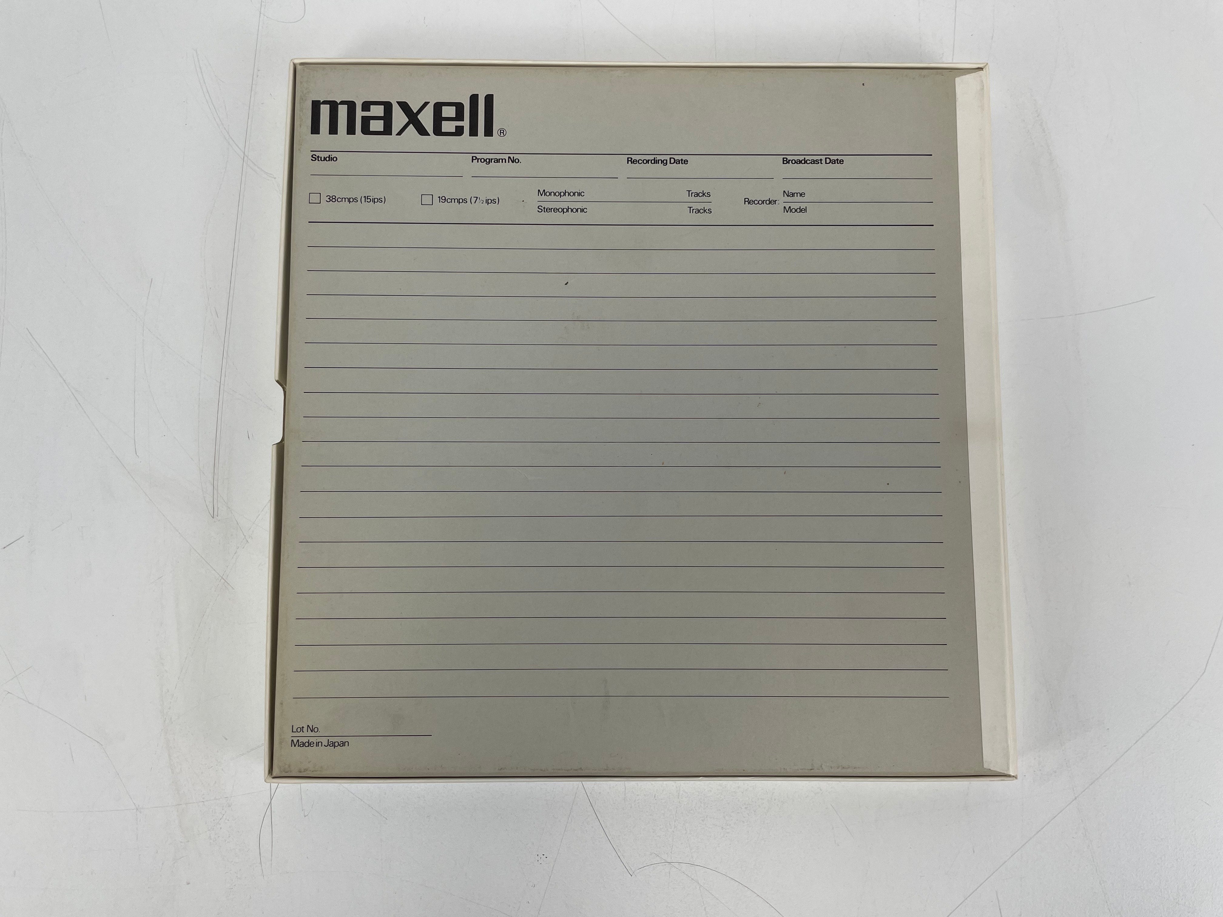Maxell MR-10 Metal Reel – New & Sealed, Original Case, NOS Vintage Reel-to-Reel 10.5”