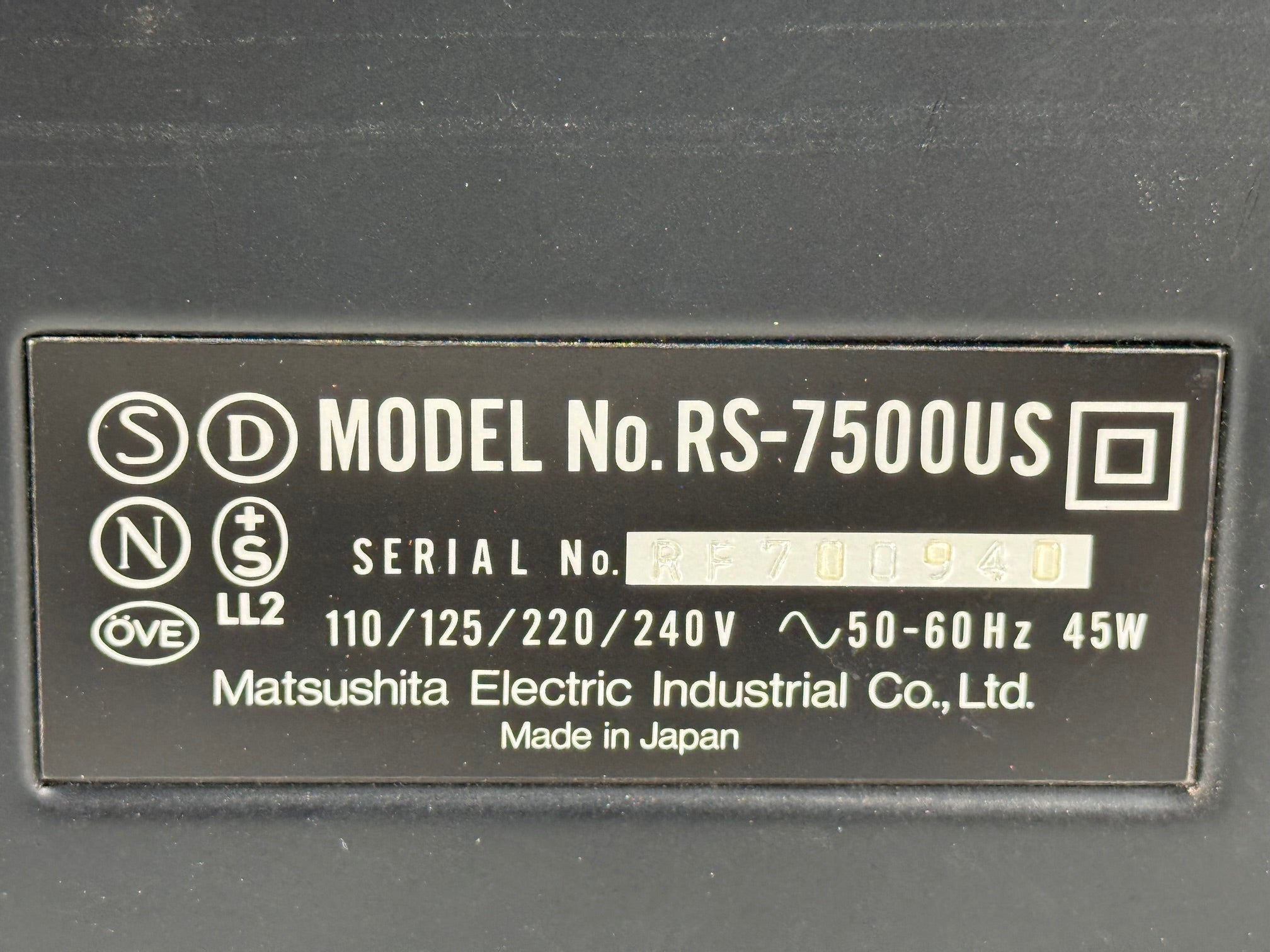 Technics RS-7500US 3-kops stereo Elcaset cassettedeck - Onderhoud/kalibratie uitgevoerd