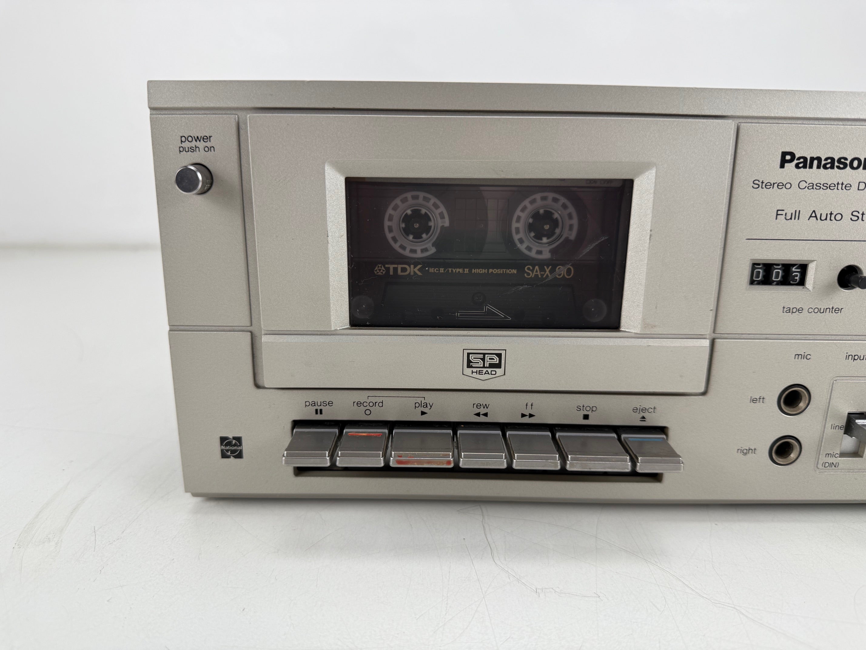 Panasonic RS-608 stereo cassettedeck - Onderhoud uitgevoerd