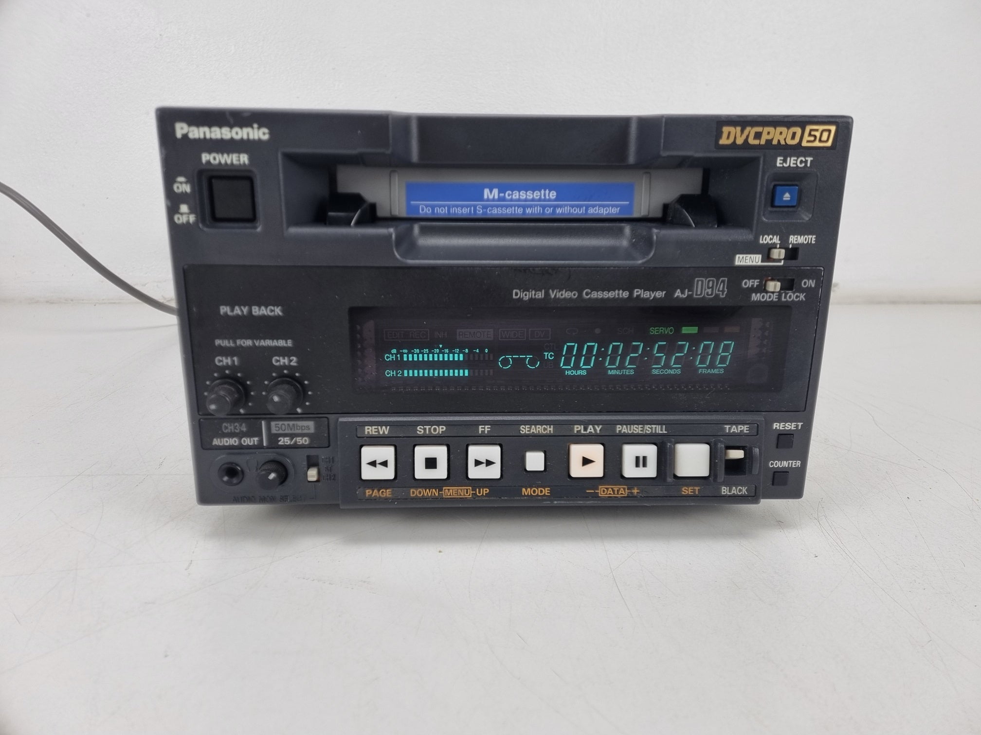 Panasonic AJ-D94 DVCPRO 50 Office Viewer -  Fully Serviced (No.2)