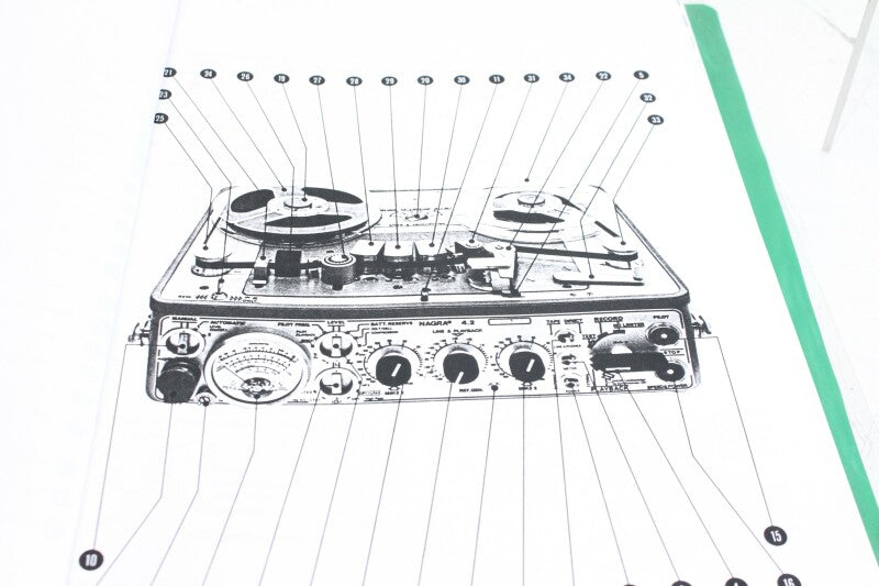 Nagra Kudelski 4.2 Recorder Instructions Manual - Copy Of The Original