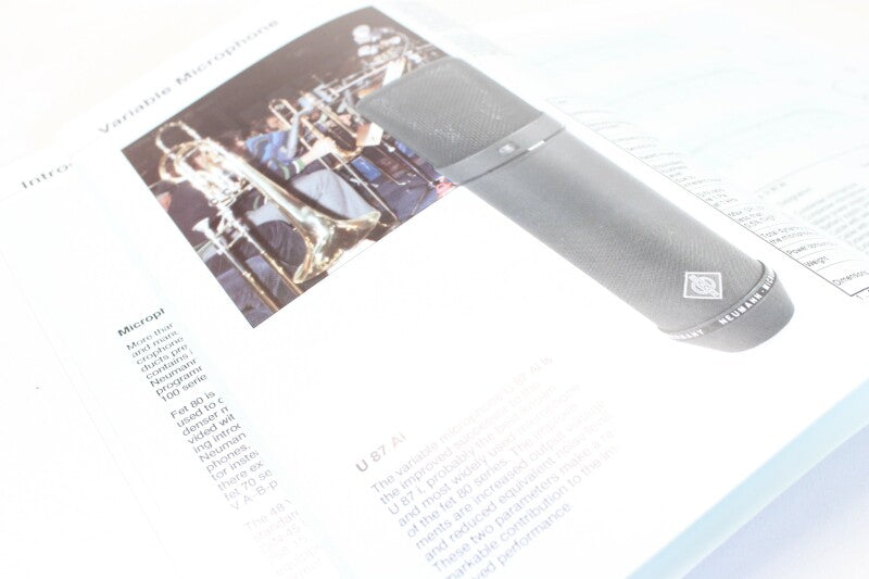 Neumann Studio Condenser Microphone Catalog With information and Diagrams