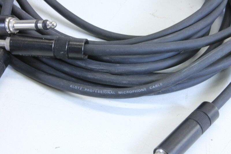 Neutrik Klotz 6,3mm patch cable - length3m - lot of 2 - With Neutrik NP3TB plugs (No.1)