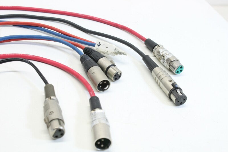 Neutrik Lot with short XLR cables with some RCA and Jack plugs (No.2)