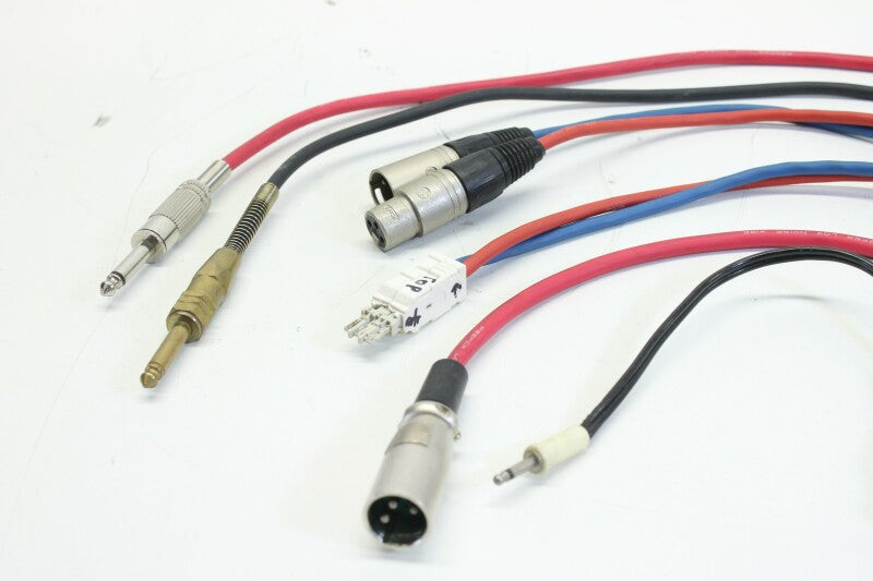 Neutrik Lot with short XLR cables with some RCA and Jack plugs (No.2)