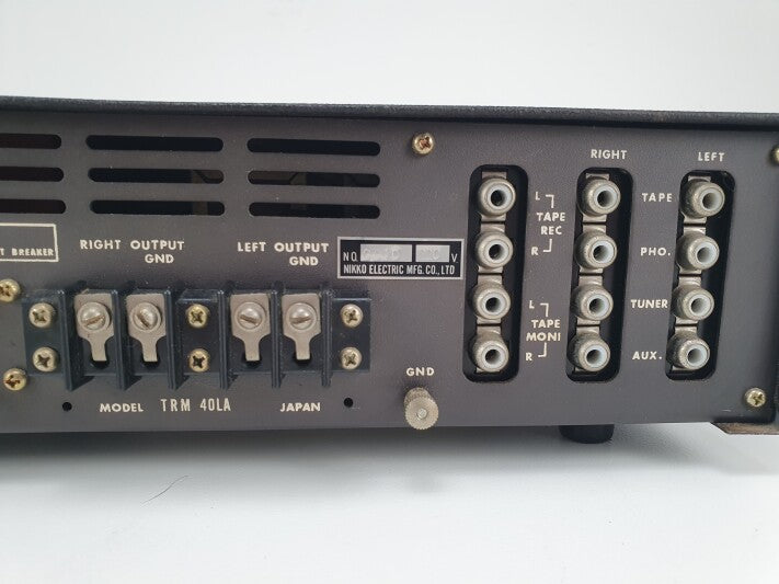 Nikko TRM40LA Stereo Solid State Amplifier - Serviced