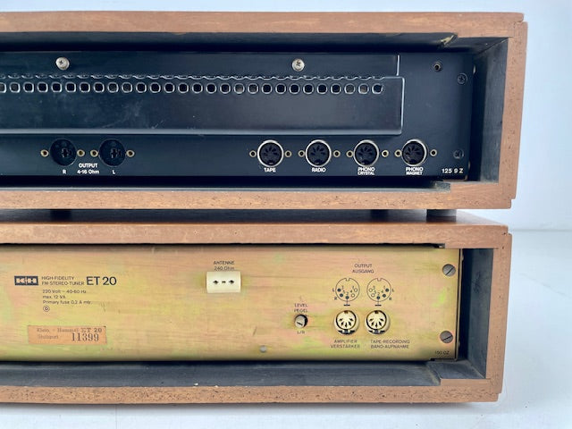 Klein & Hummel ES 20+ET20 Stereo Amplifier + AM/FM Tuner Set