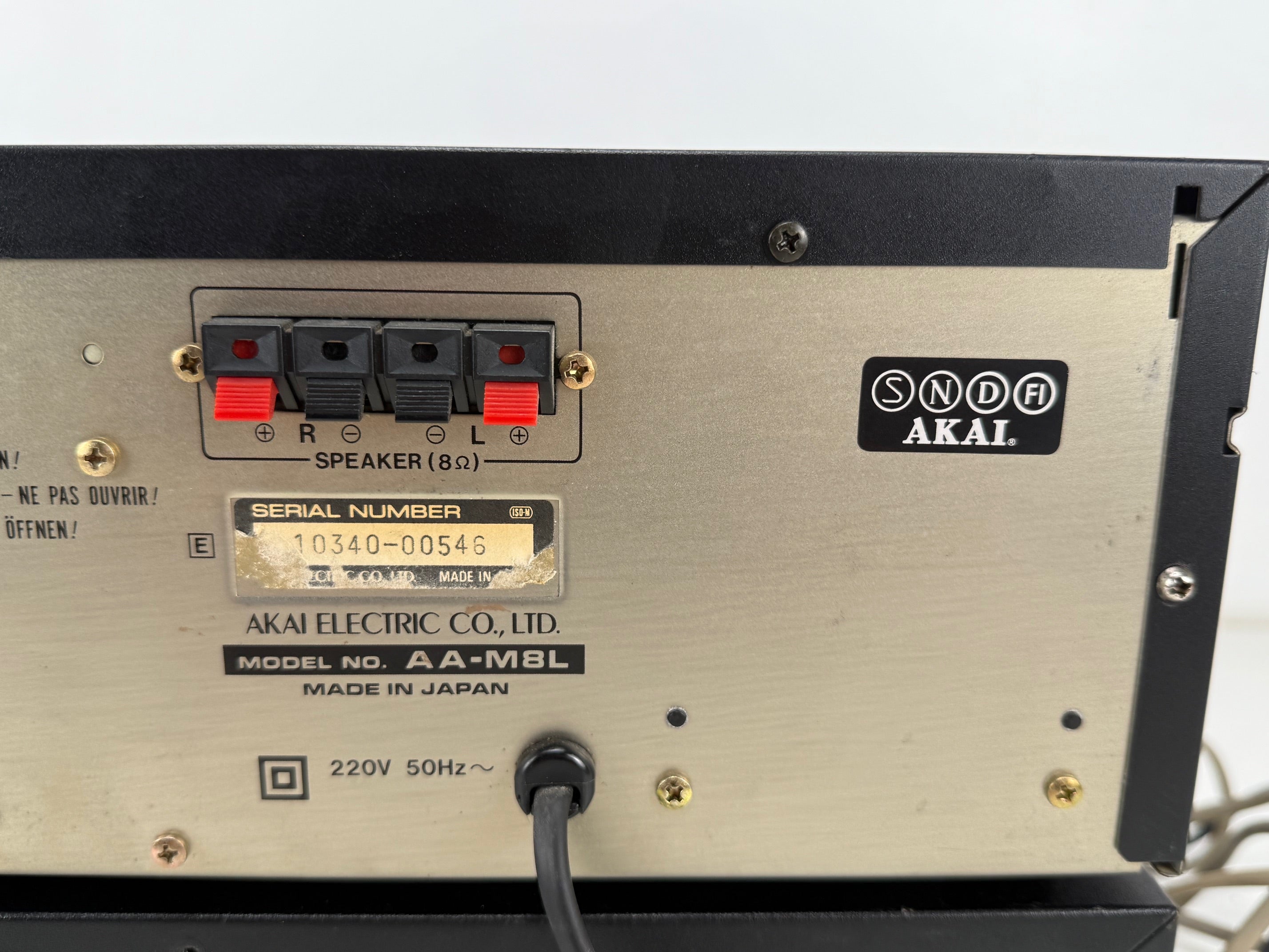 Akai AA-M8L Tuner Amplifier / HX-M10 Stereo Cassette Deck  Set - New Belts