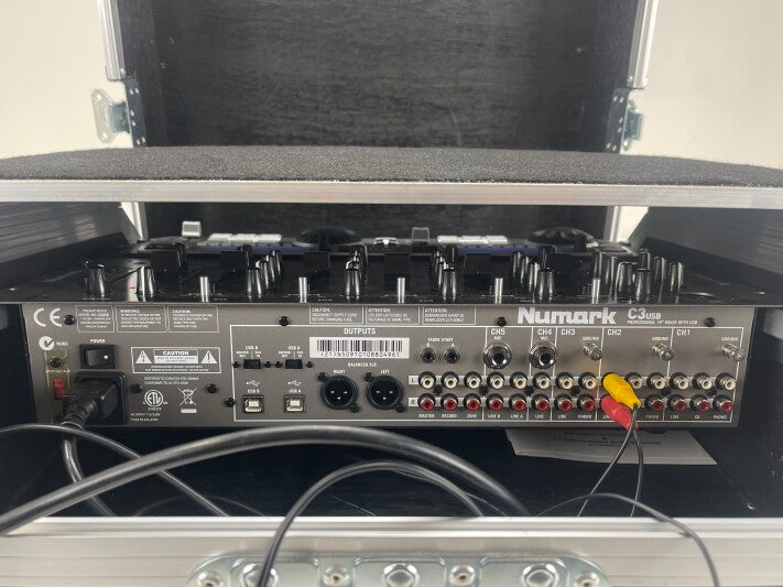 Numark C3 USB DJ Mixer - DMC 2 Software controller- In Flight Case